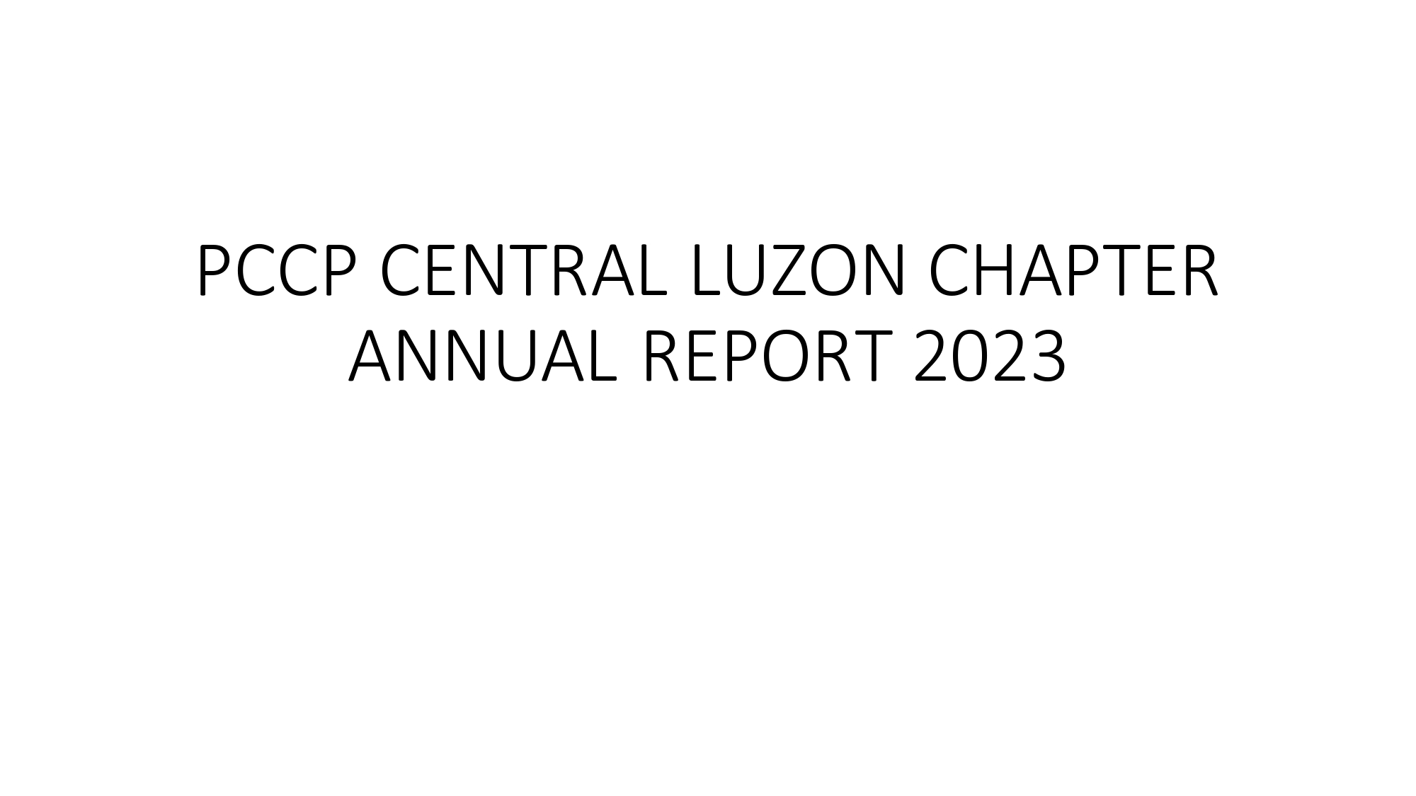 Central Luzon Chapter of The Philippine College of  Chest Physicians (PCCP)